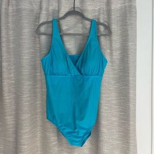 Lands End Bright Blue Women’s Swimsuit